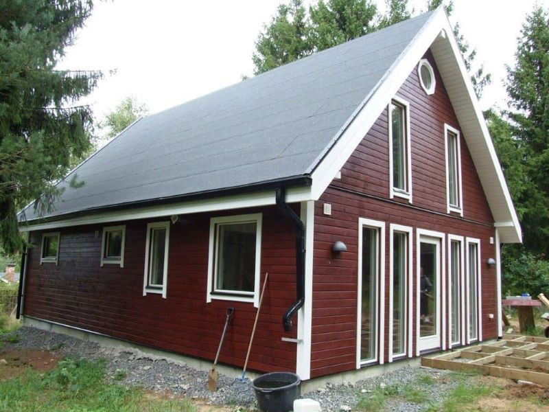 Ģimenes māja netālu no Lund, Zviedrijā.