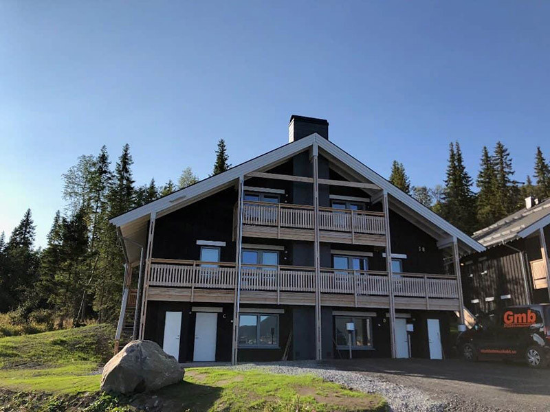 Apartment houses in Åre, Sweden